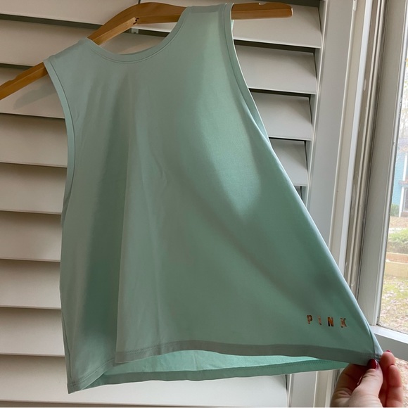 Light Blue Crop Workout Top - Picture 2 of 5